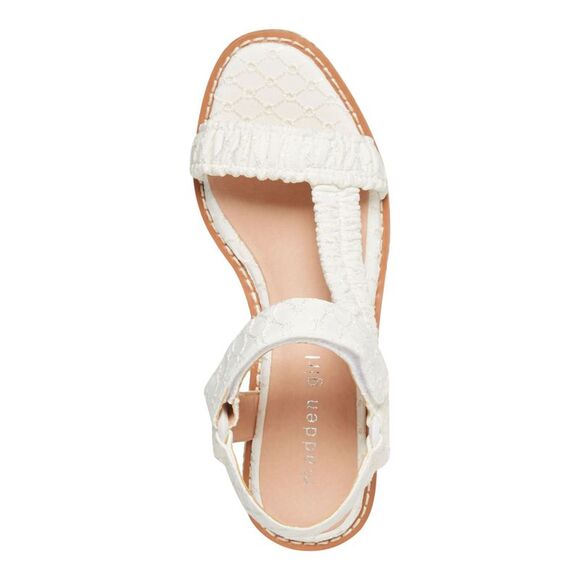 NWT MADDEN GIRL Womens White At Straps Gigi Wedge Slingback Sandal 7 M - Picture 4 of 5